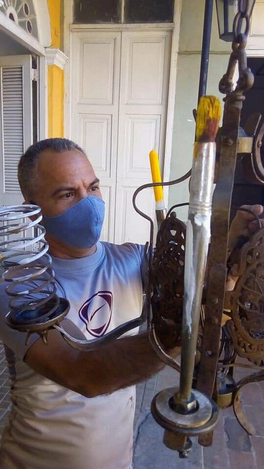 Edgar Gonzalez at the Havana Biennial