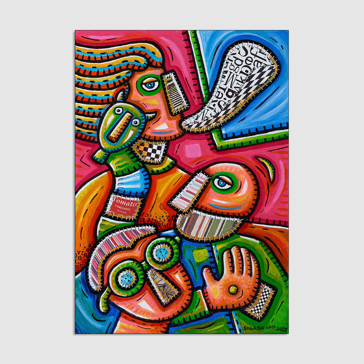 Trio Con Diablitos Oleos Canvas trio-con-diablitos-oleos-canvas