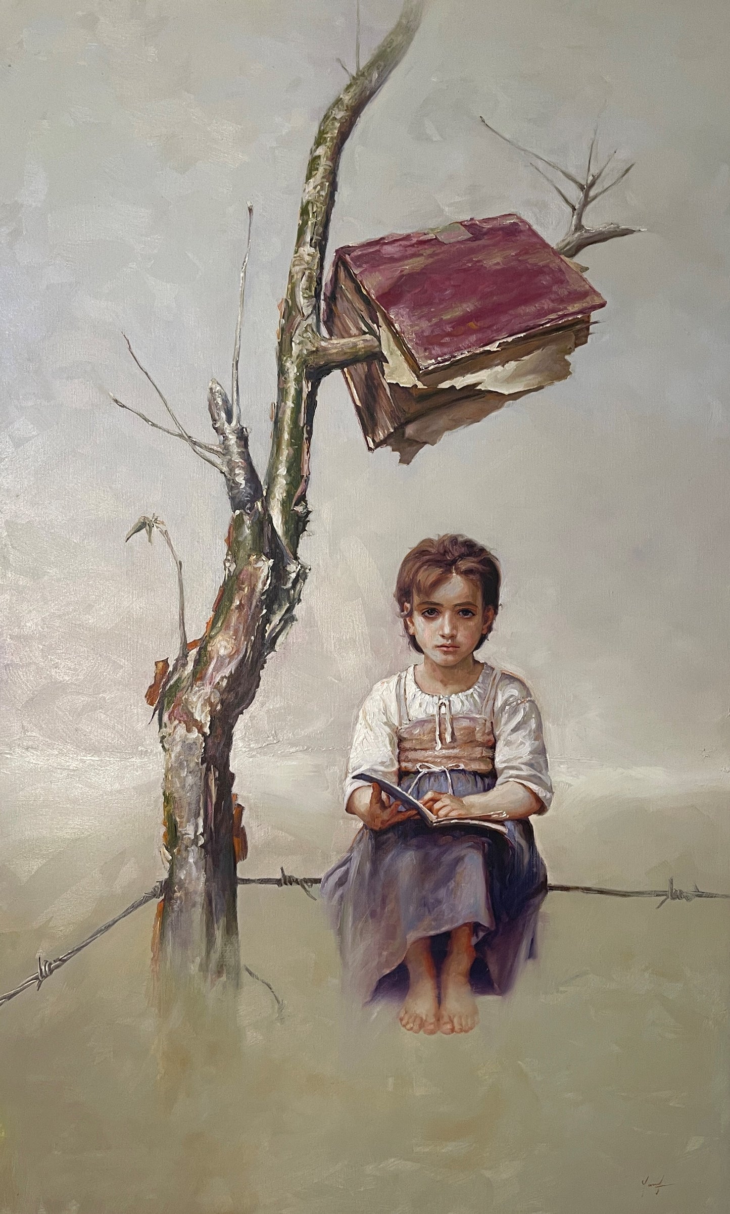 De la Serie Los Pensadores (Niño Bajo Arbol)