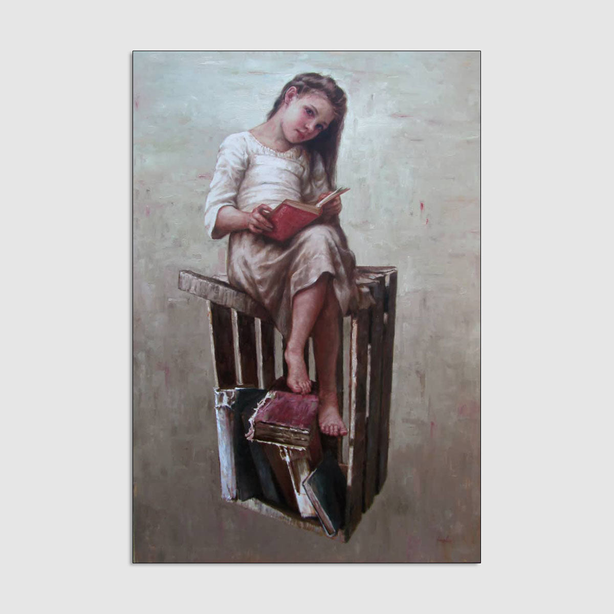 De la Serie Los Pensadores (Niña Leyendo)