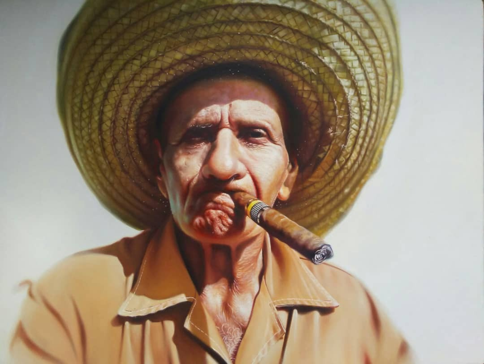 Sin Título (Campesino Fumando)
