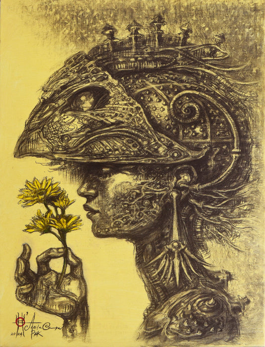 Cyborg Con Flores by Alicia de La Campa