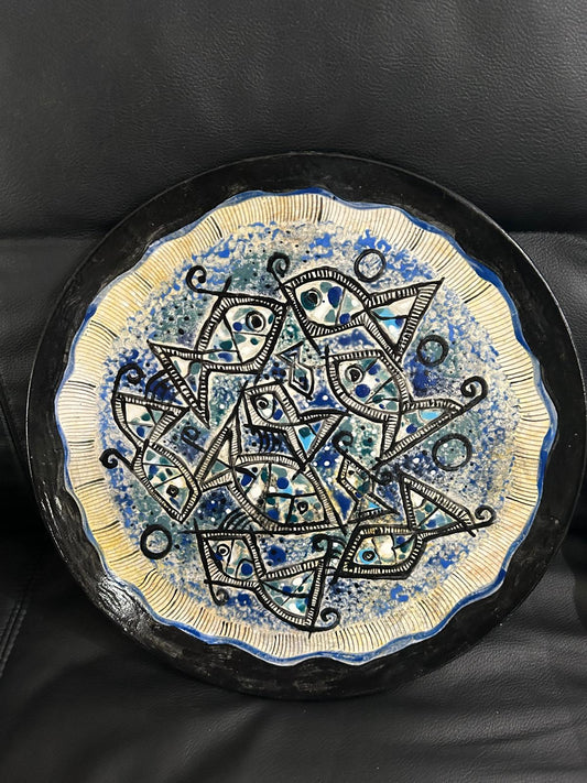 Plato Decorativo en Azul by Orestes Gaulhiac